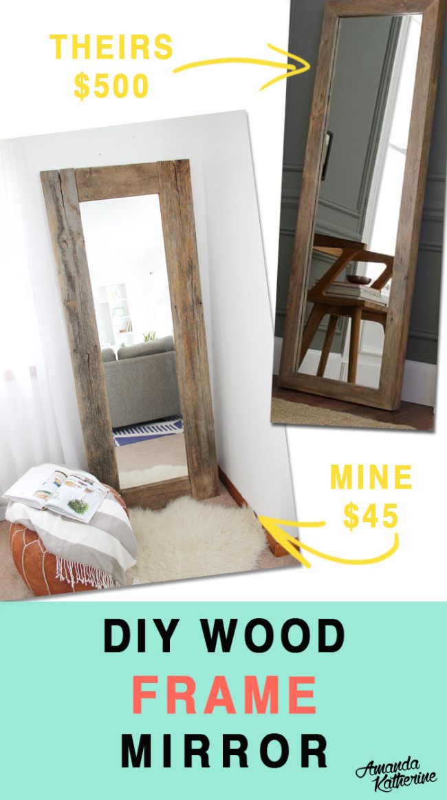 Diy Rustic Wood Frame Mirror, How To Make A Mirror Frame At Home Easy Woodwork