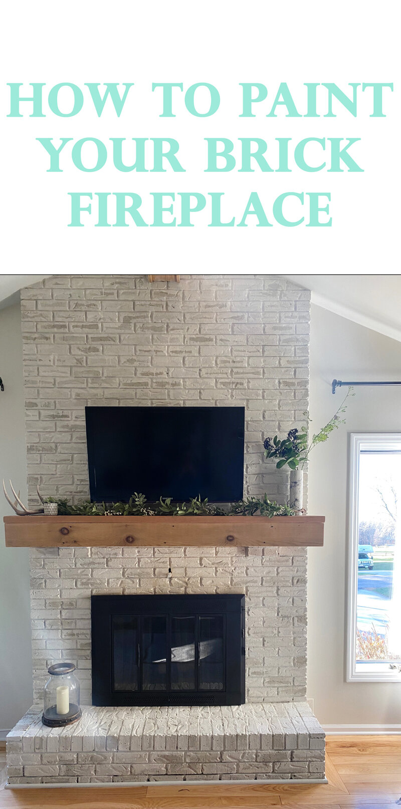 My Painted Brick Fireplace Diy Tutorial, Paint To Use On Brick Fireplace