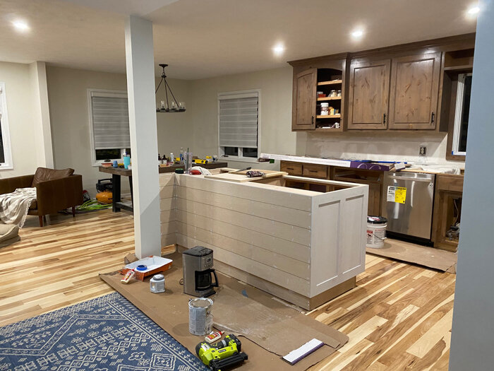 This is what a kitchen looks like in the middle of a remodel :)