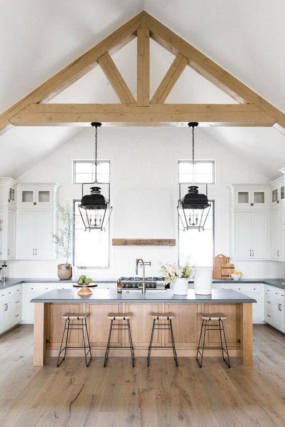 large pendant light for vaulted ceiling