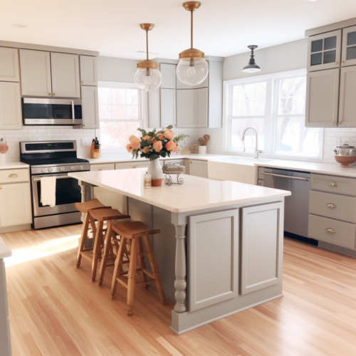 21 Drop-Dead Gorgeous Greige Kitchen Cabinets - Amanda Katherine Interiors