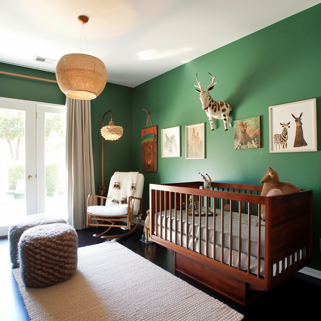 green accent wall ideas | green accent wall for nursery
