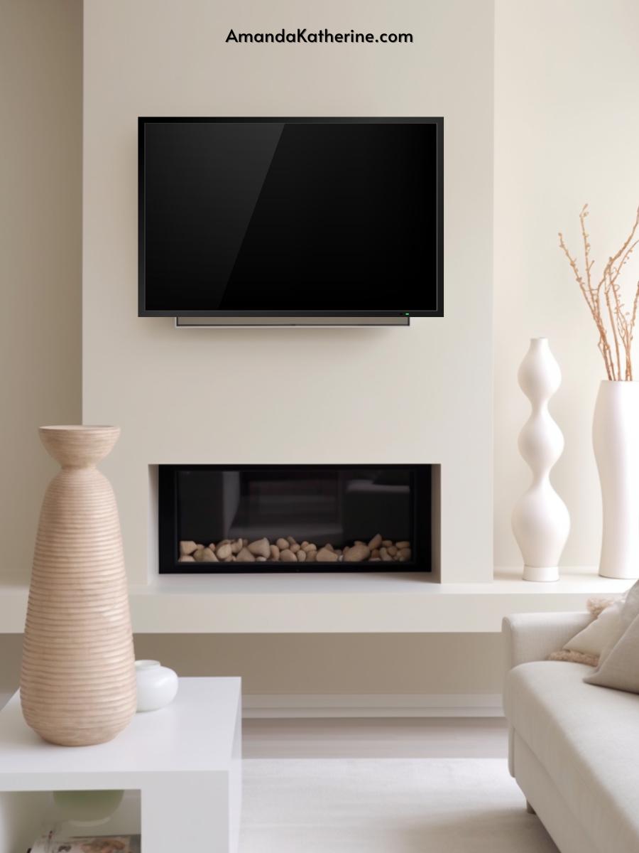 31 Stunning Fireplace Wall Ideas with a TV for Your Living Room | minimalist style