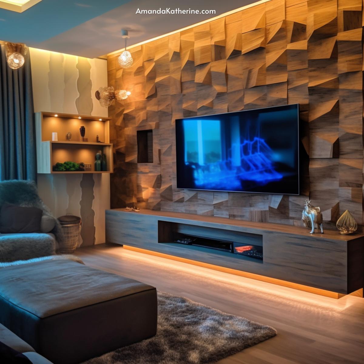31 Stunning Fireplace Wall Ideas with a TV for Your Living Room | small living room idea