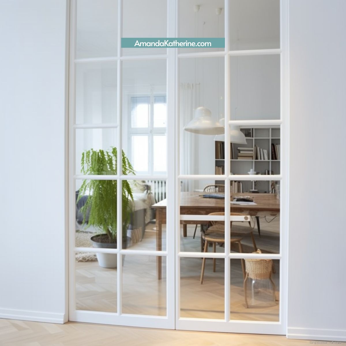glass pocket door for modern interior