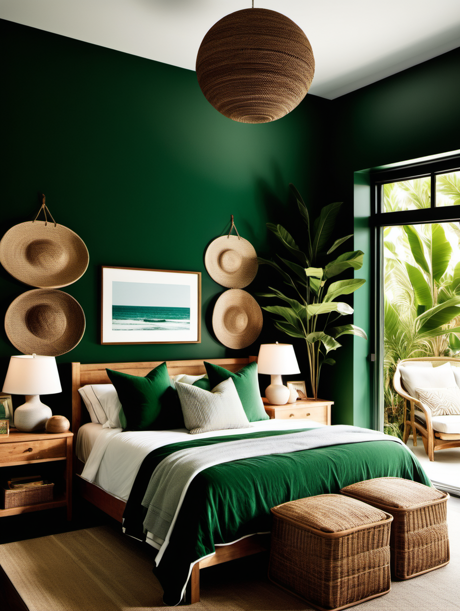 dark green bedrooms