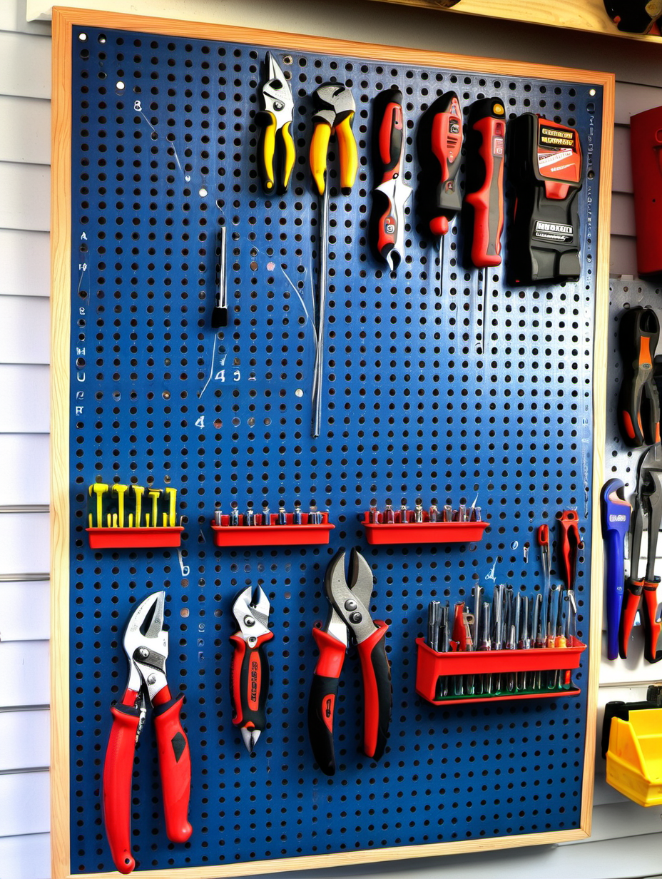 tool storage cabinets - peg boards